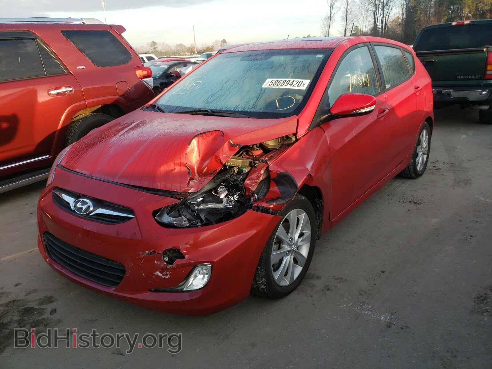2014 HYUNDAI ACCENT - VIN: KMHCU5AE5EU162131 - Фото 2