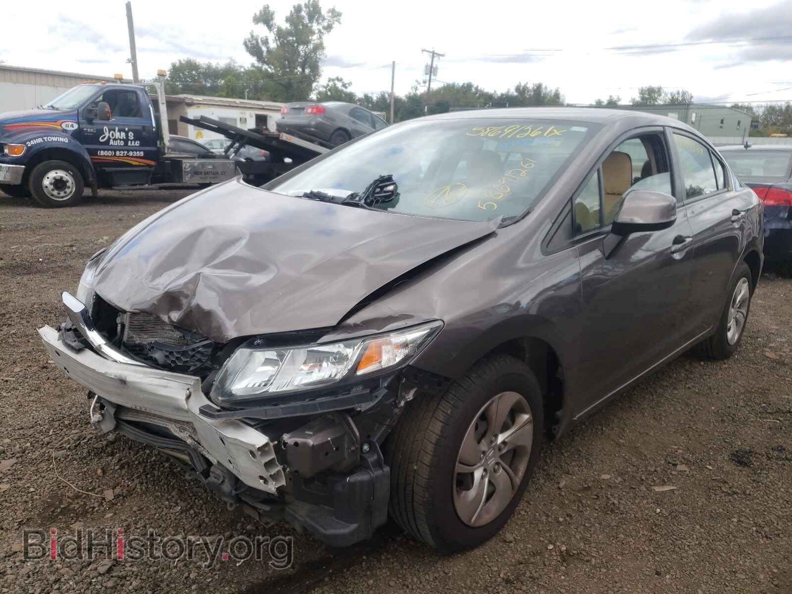 2013 HONDA CIVIC - VIN: 2HGFB2F57DH582913 - Photo 2