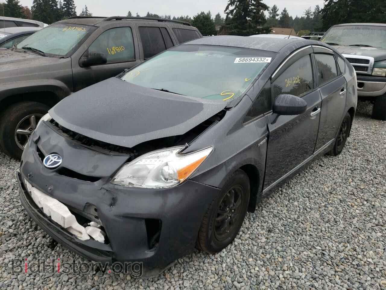 2014 TOYOTA PRIUS - VIN: JTDKN3DU9E1776007 - Фото 2
