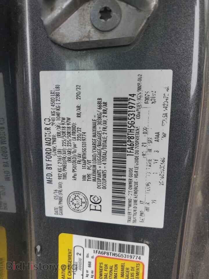 2016 FORD ALL Models - VIN: 1FA6P8TH5G5319774 - Photo 13