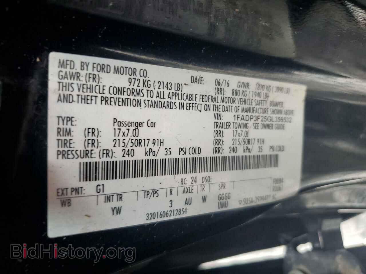 2016 FORD FOCUS - VIN: 1FADP3F25GL356532 - Фото 13