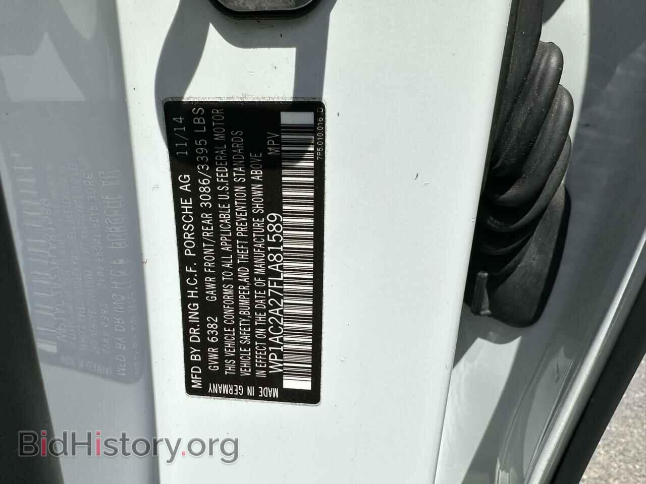 2015 PORSCHE CAYENNE - VIN: WP1AC2A27FLA81589 - Фото 10