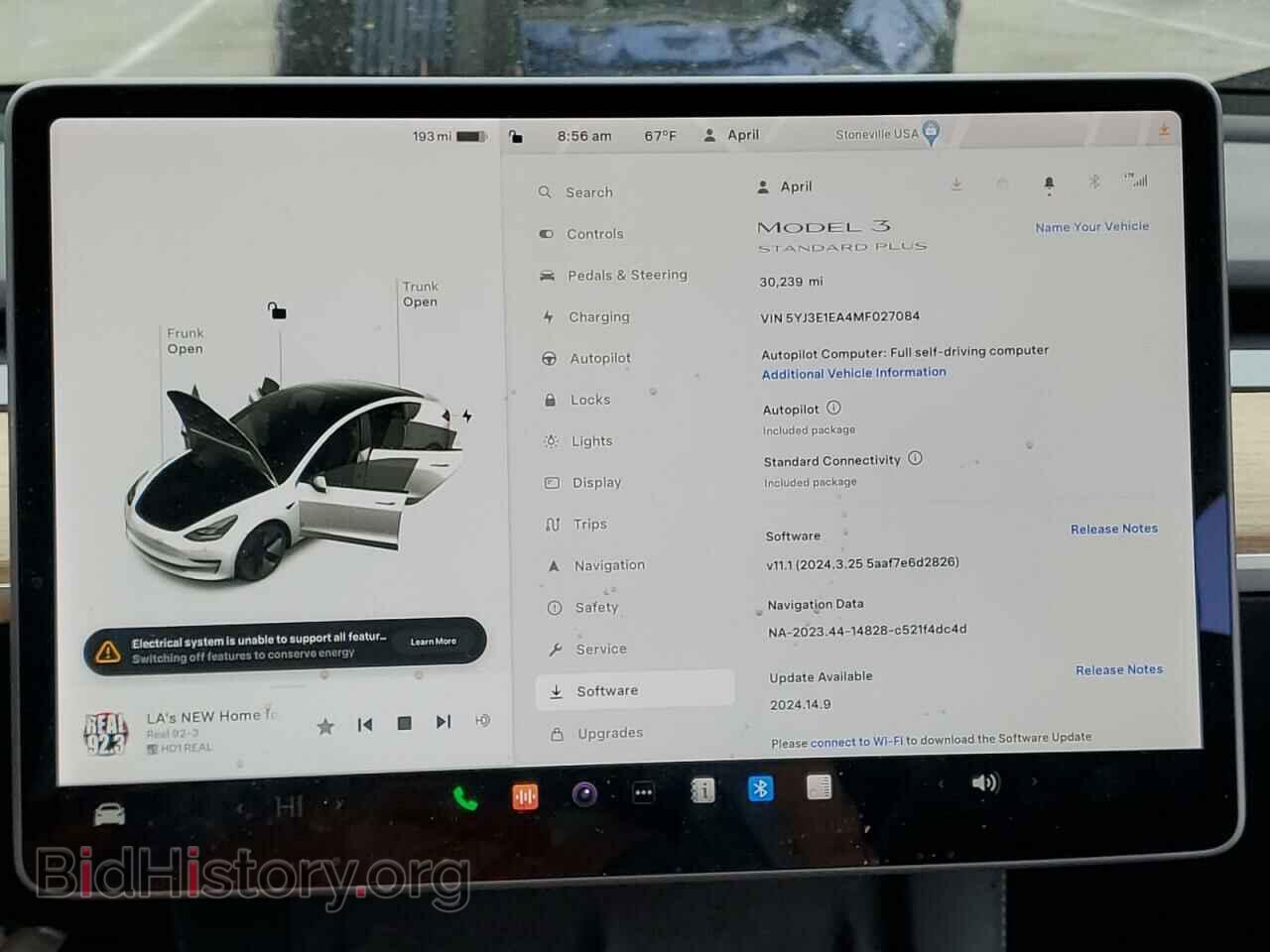 2021 TESLA MODEL 3 - VIN: 5YJ3E1EA4MF027084 - Photo 9