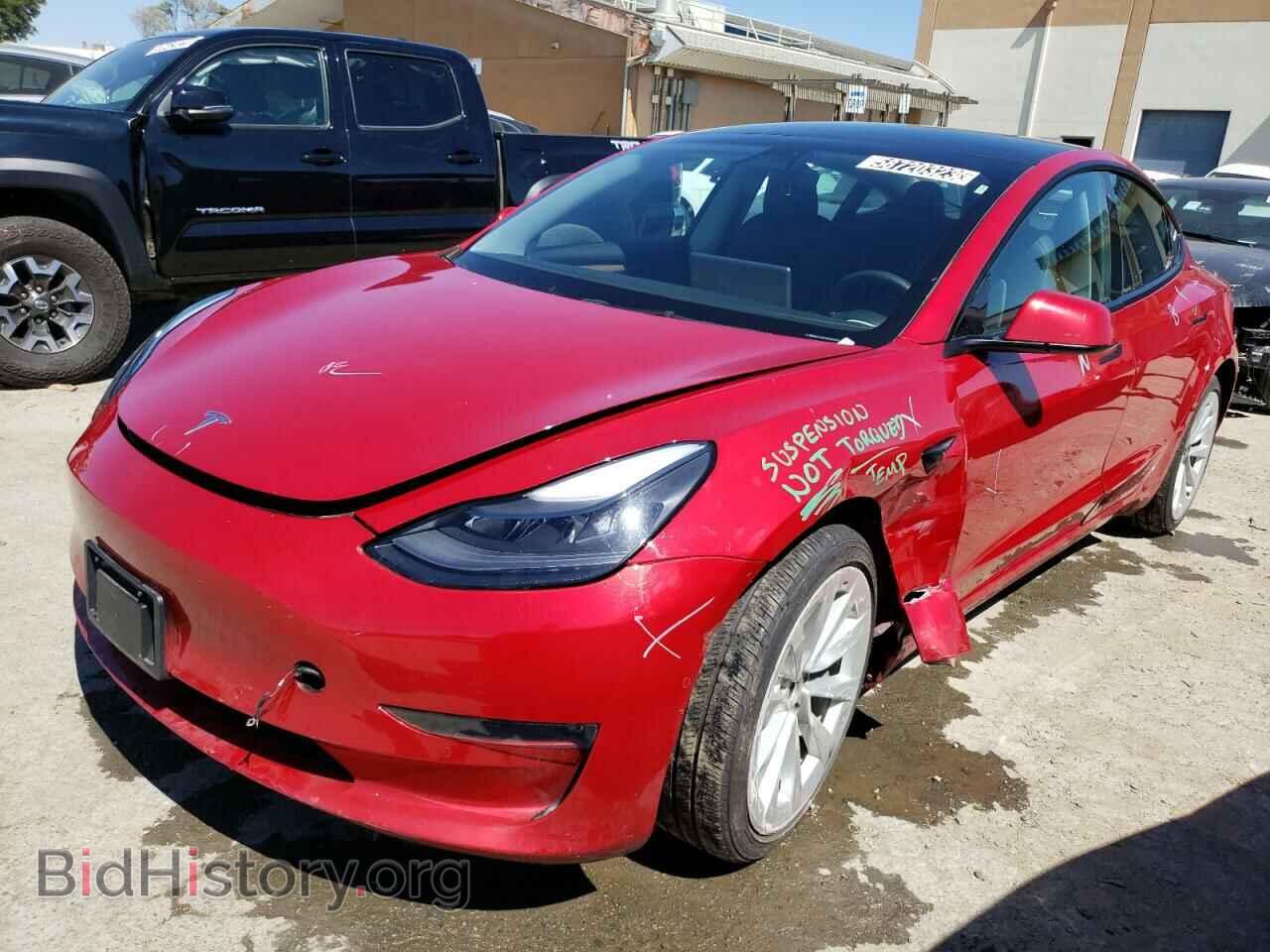Photo 5YJ3E1EB7NF143910 - TESLA MODEL 3 2022