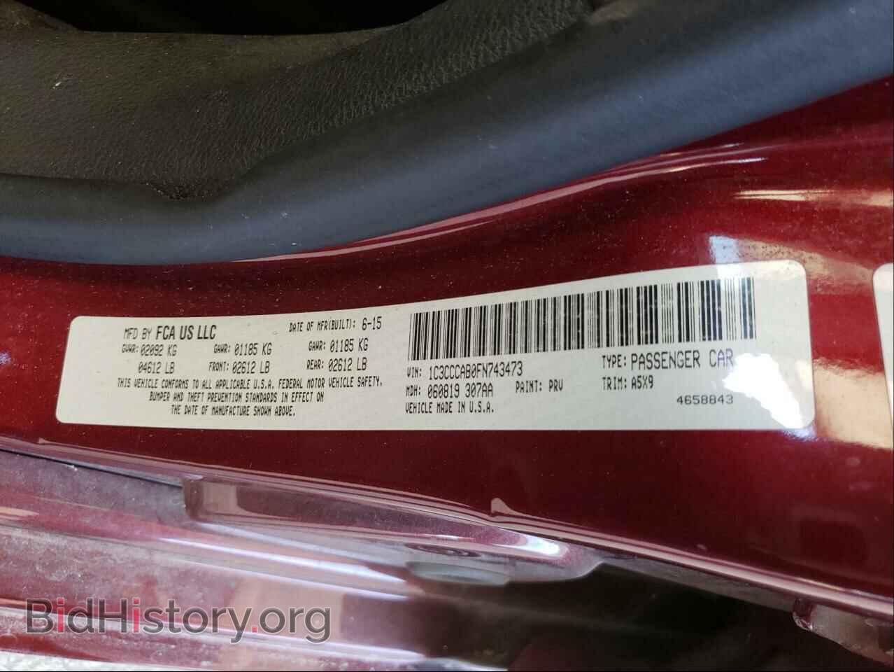 2015 CHRYSLER 200 - VIN: 1C3CCCAB0FN743473 - Photo 10