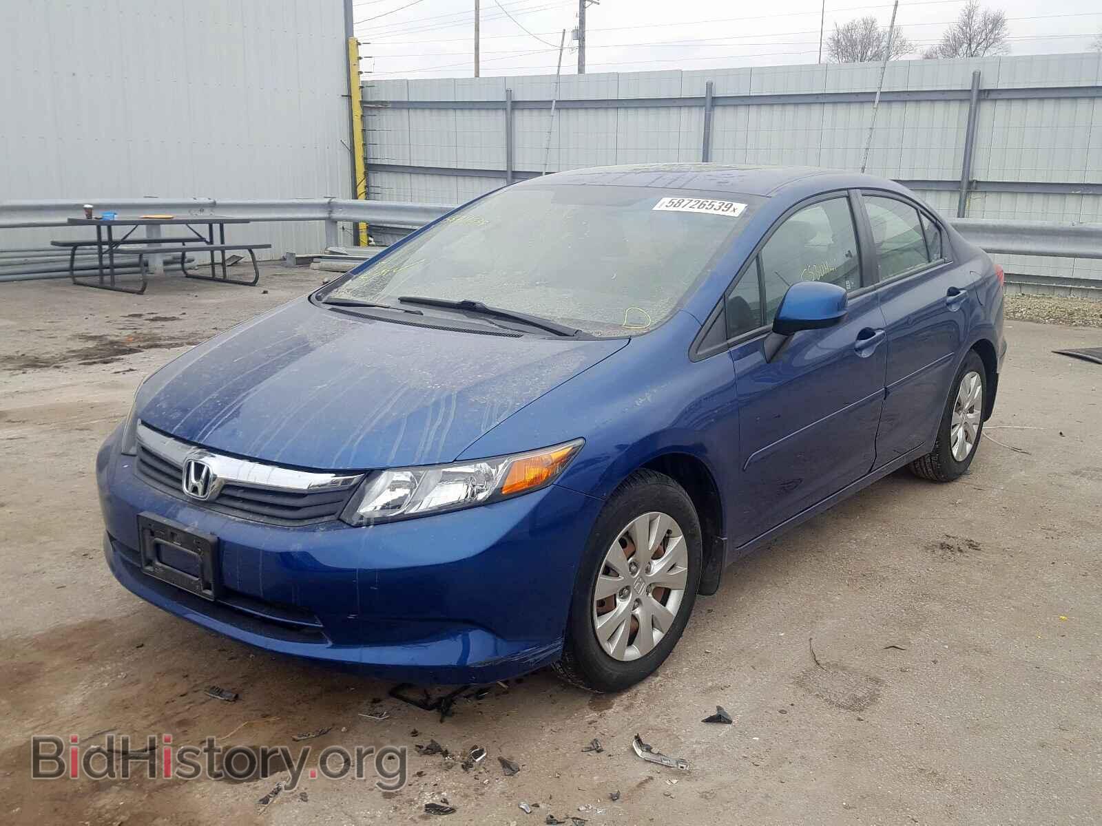 2012 HONDA CIVIC LX - VIN: 19XFB2E57CE001095 - Фото 2