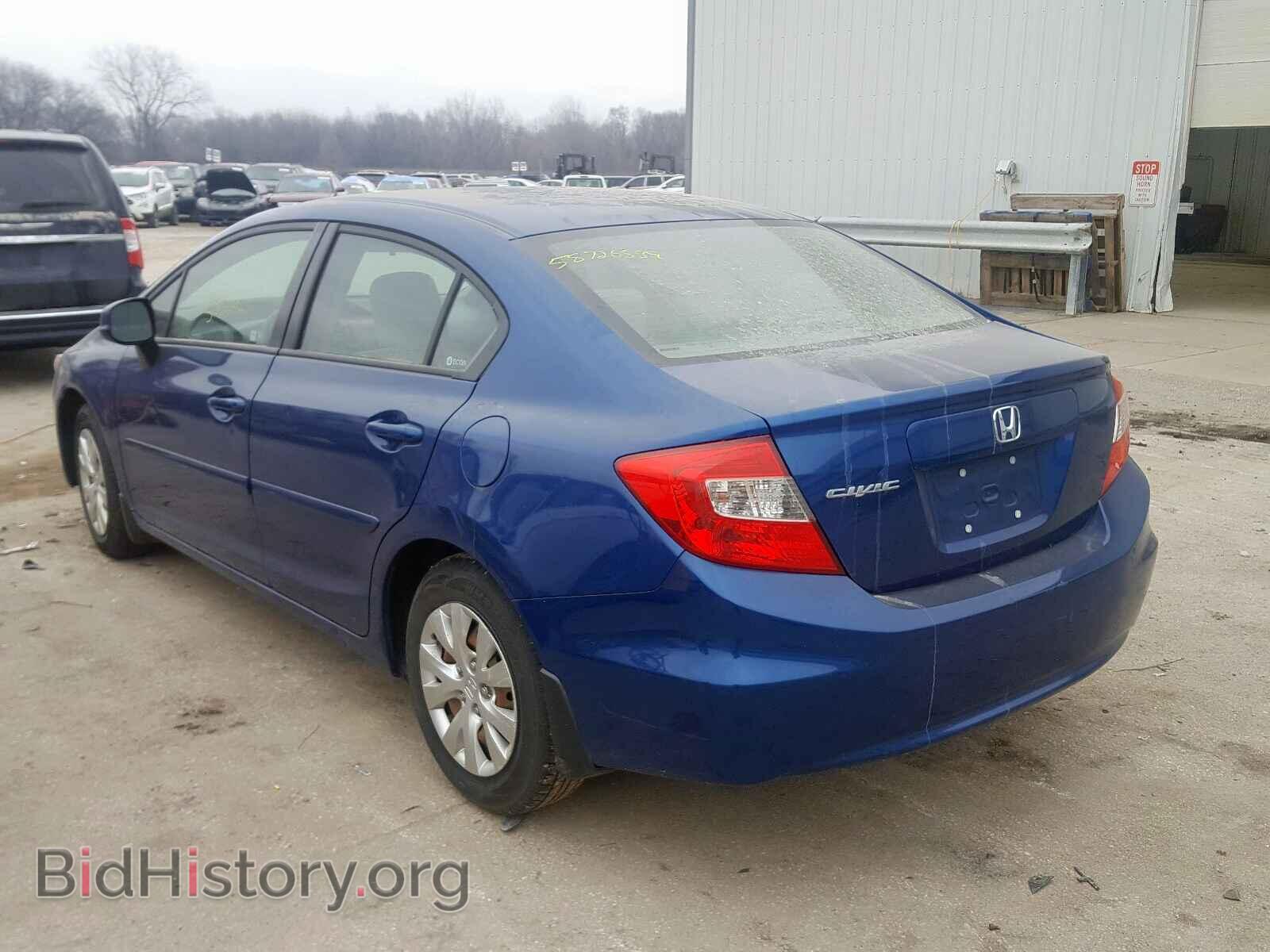 2012 HONDA CIVIC LX - VIN: 19XFB2E57CE001095 - Фото 3
