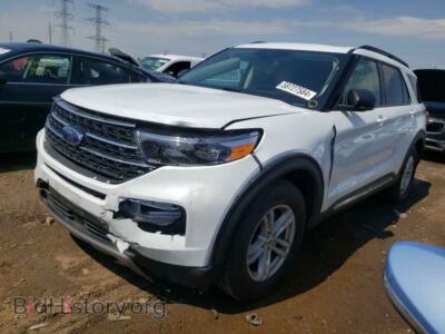 2021 Ford EXPLORER XLT, белый — VIN 1FMSK8DH4MGB51854, Copart