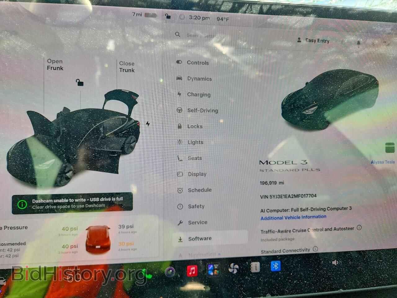 2021 TESLA MODEL 3 - VIN: 5YJ3E1EA2MF017704 - Photo 9
