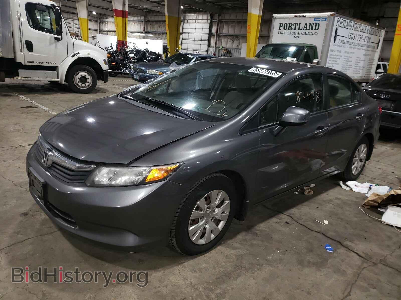 2012 HONDA CIVIC - VIN: 2HGFB2F51CH602782 - Фото 2
