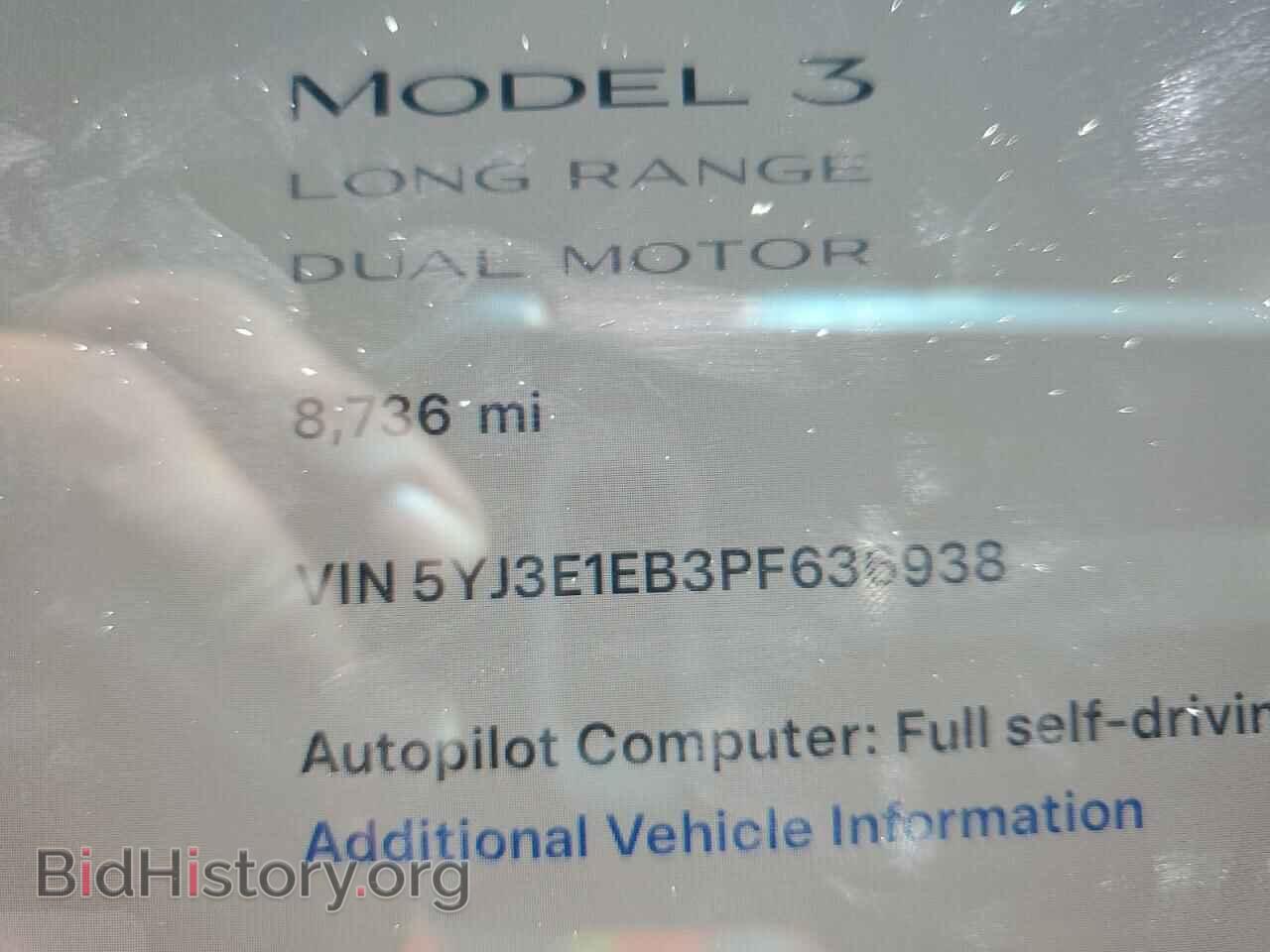 2023 TESLA MODEL 3 - VIN: 5YJ3E1EB3PF636938 - Фото 9