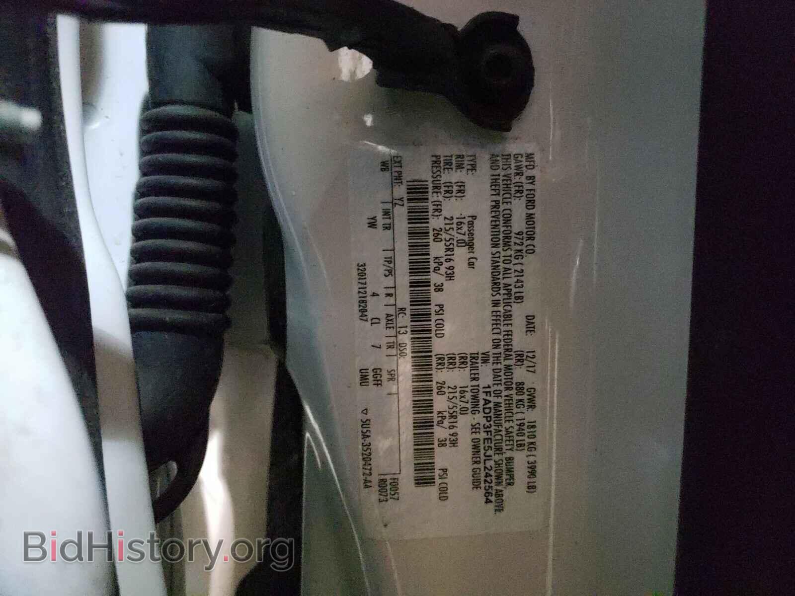 2018 FORD FOCUS - VIN: 1FADP3FE5JL242564 - Фото 10