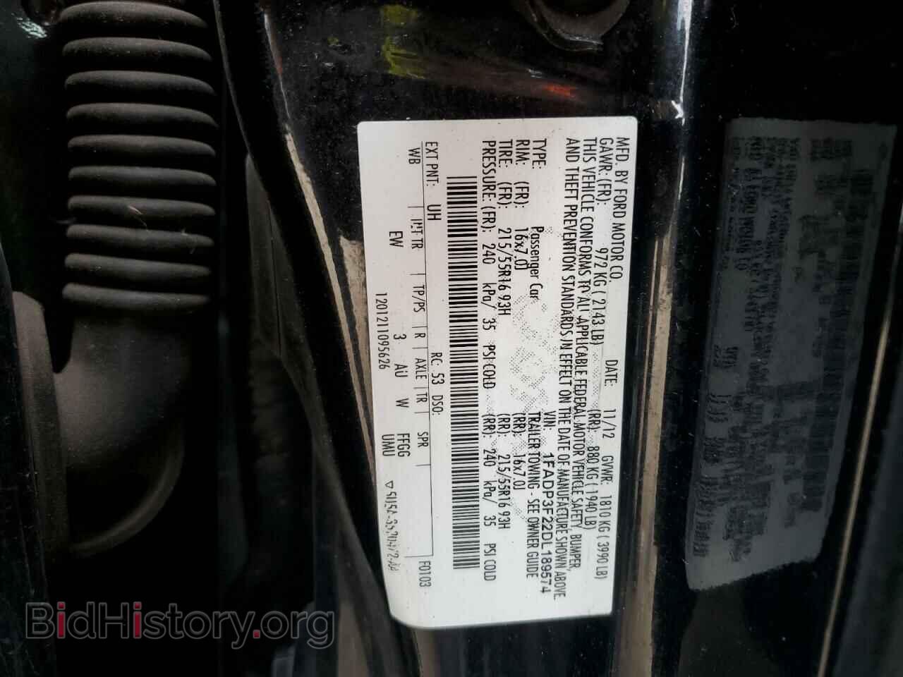 2013 FORD FOCUS - VIN: 1FADP3F22DL189574 - Фото 13