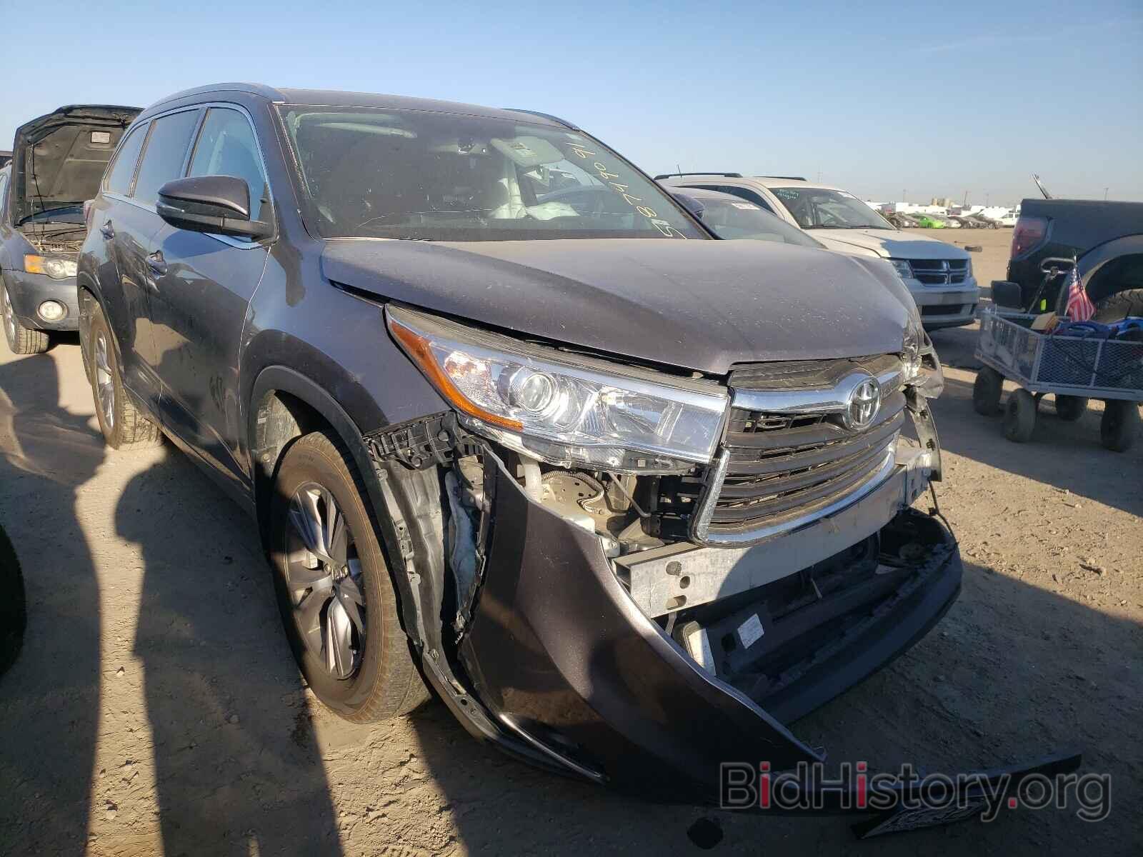 Фотография 5TDJKRFHXFS176172 - TOYOTA HIGHLANDER 2015