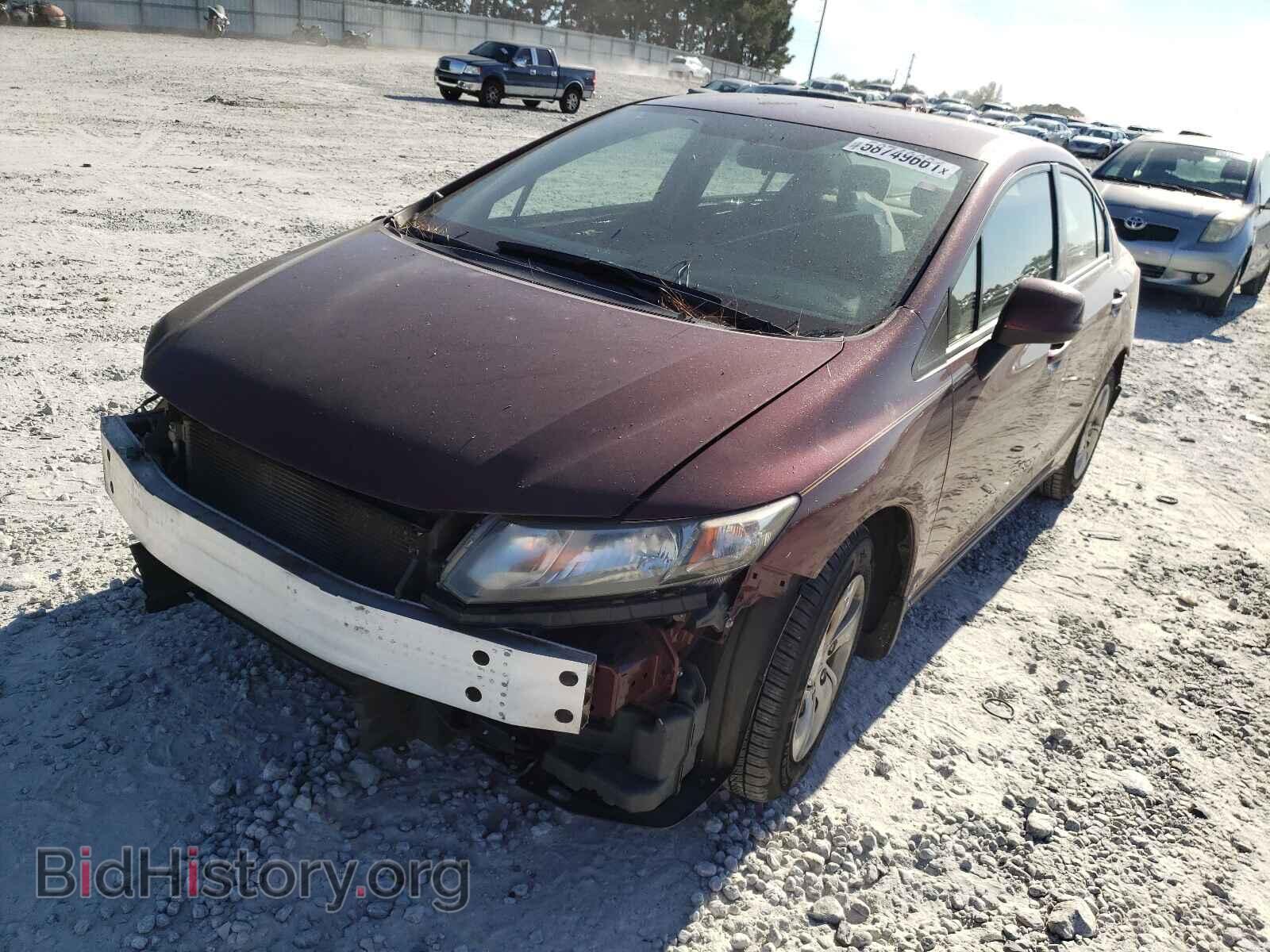 2013 HONDA CIVIC - VIN: 2HGFB2F5XDH510832 - Фото 2