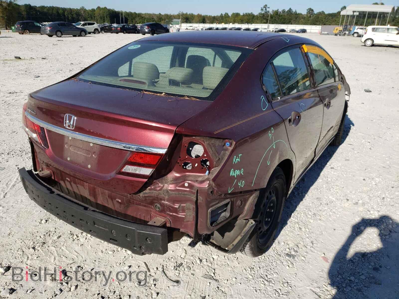2013 HONDA CIVIC - VIN: 2HGFB2F5XDH510832 - Фото 4
