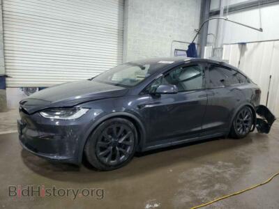 2023 Tesla MODEL X, темно-серый — VIN 7SAXCDE52PF421959, Copart