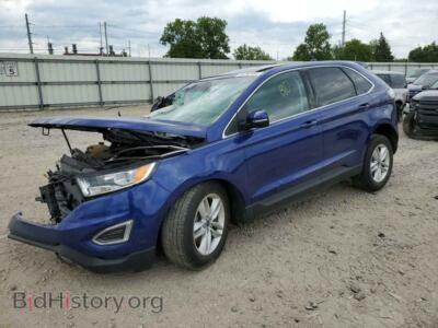 2015 Ford EDGE SEL, blue — VIN 2FMTK4J91FBB19237, Copart