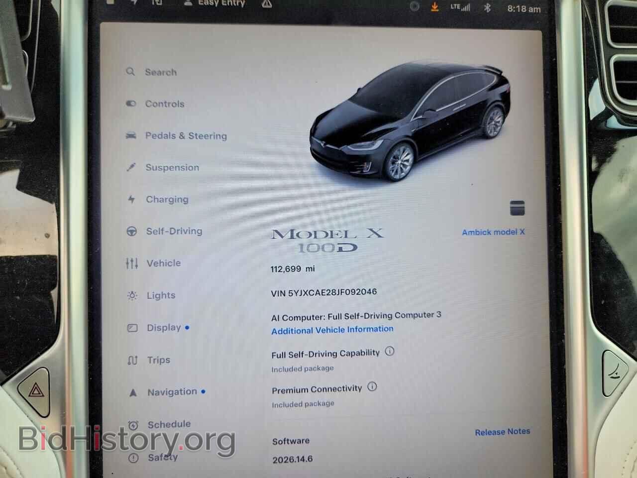 2018 TESLA MODEL X - VIN: 5YJXCAE28JF092046 - Photo 9