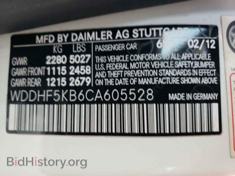 2012 Mercedes-Benz E-CLASS (VIN WDDHF5KB6CA605528) — photo 10 of 10