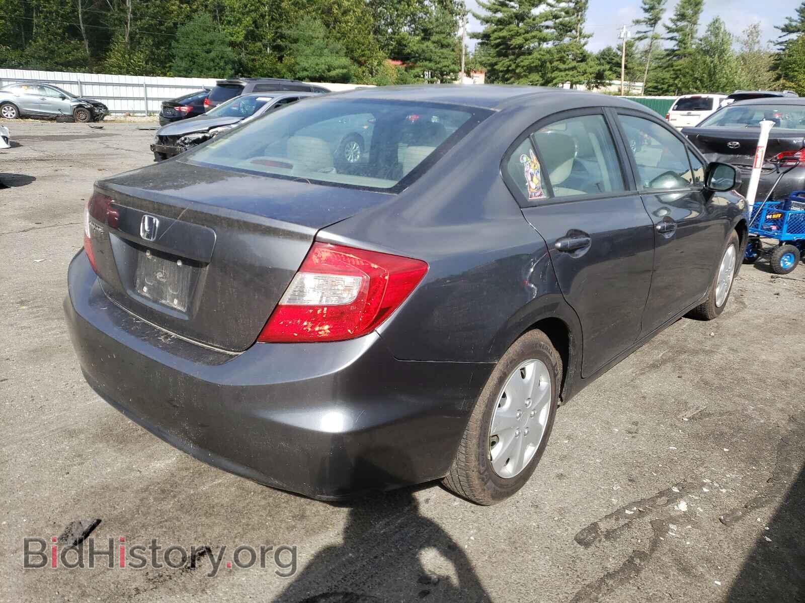 2012 HONDA CIVIC - VIN: 2HGFB2F5XCH608600 - Фото 4