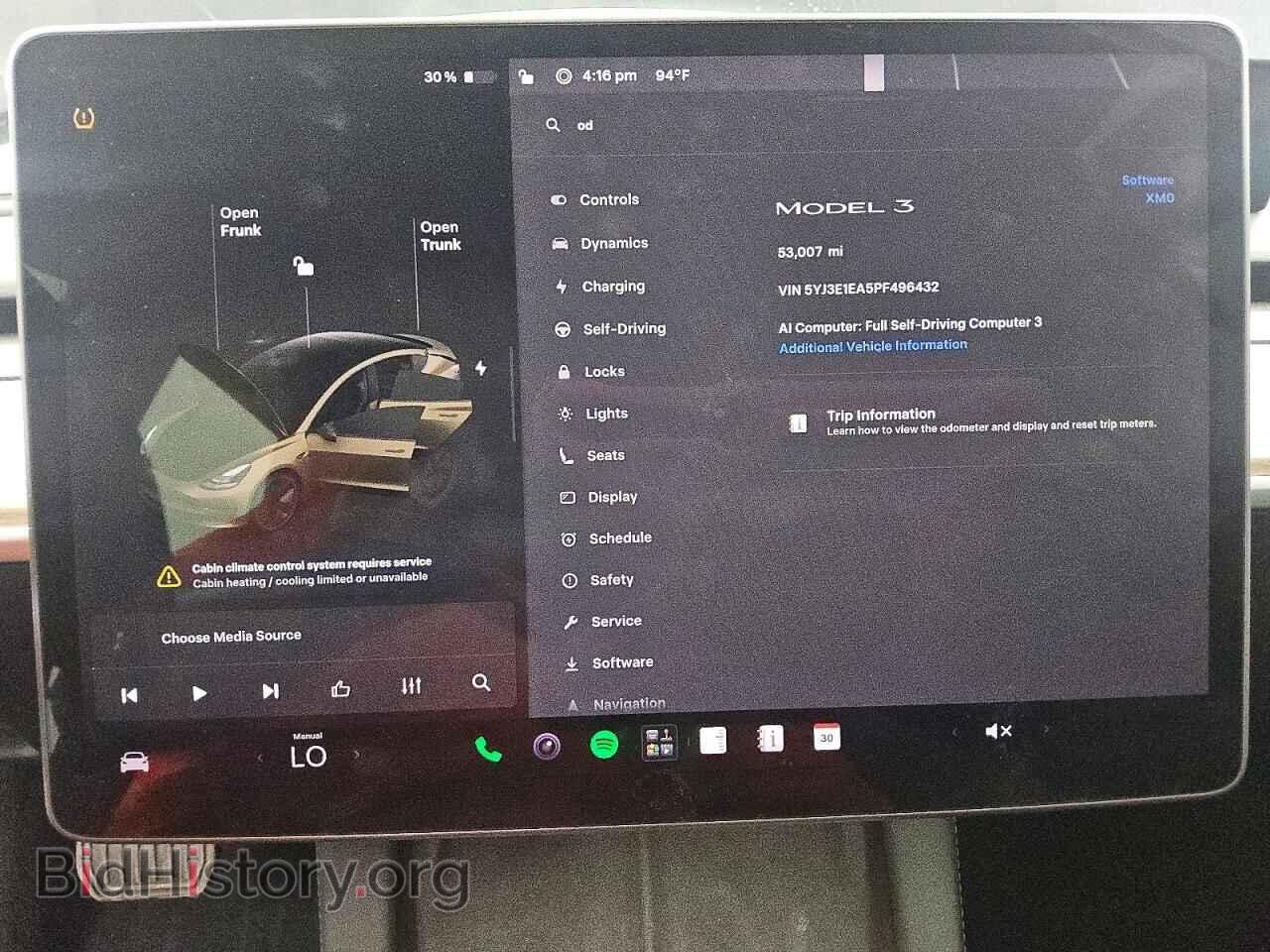 2023 TESLA MODEL 3 - VIN: 5YJ3E1EA5PF496432 - Фото 9