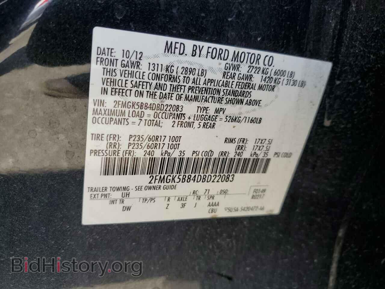 2013 FORD FLEX - VIN: 2FMGK5B84DBD22083 - Photo 14