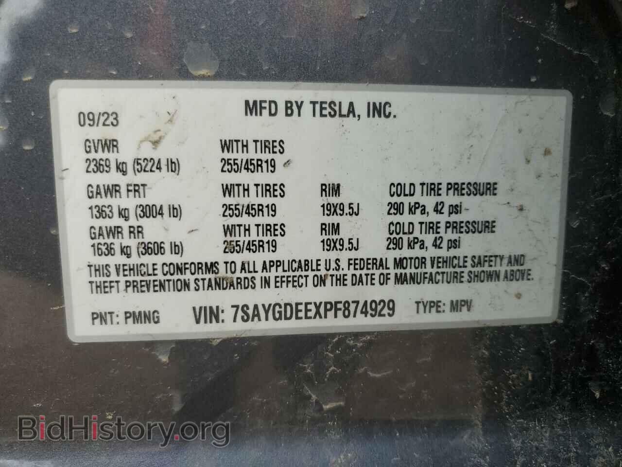 2023 TESLA MODEL Y - VIN: 7SAYGDEEXPF874929 - Фото 12