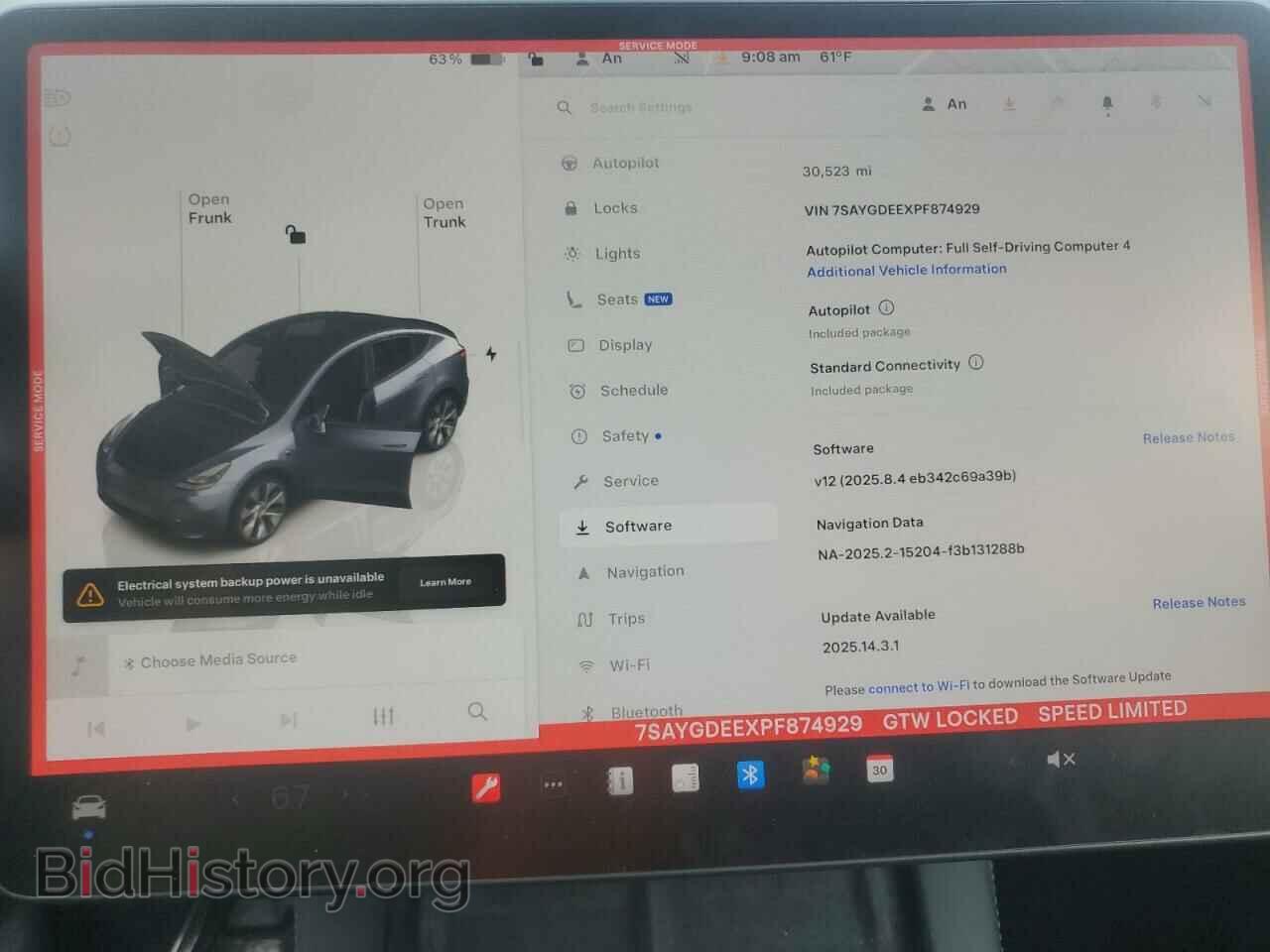 2023 TESLA MODEL Y - VIN: 7SAYGDEEXPF874929 - Фото 9