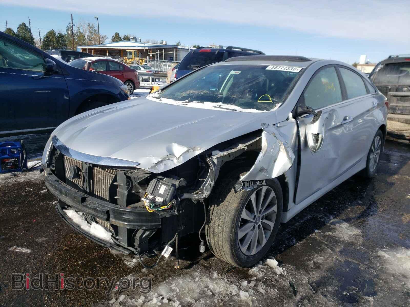 2014 HYUNDAI SONATA - VIN: 5NPEC4AC7EH885580 - Фото 2
