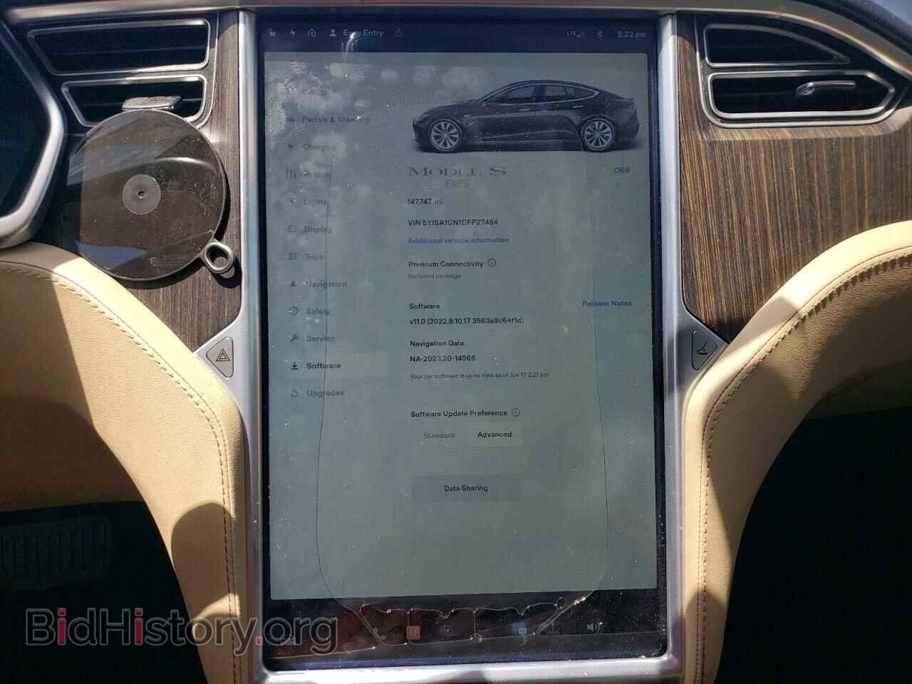 2013 TESLA MODEL S - VIN: 5YJSA1CN1DFP27464 - Фото 9