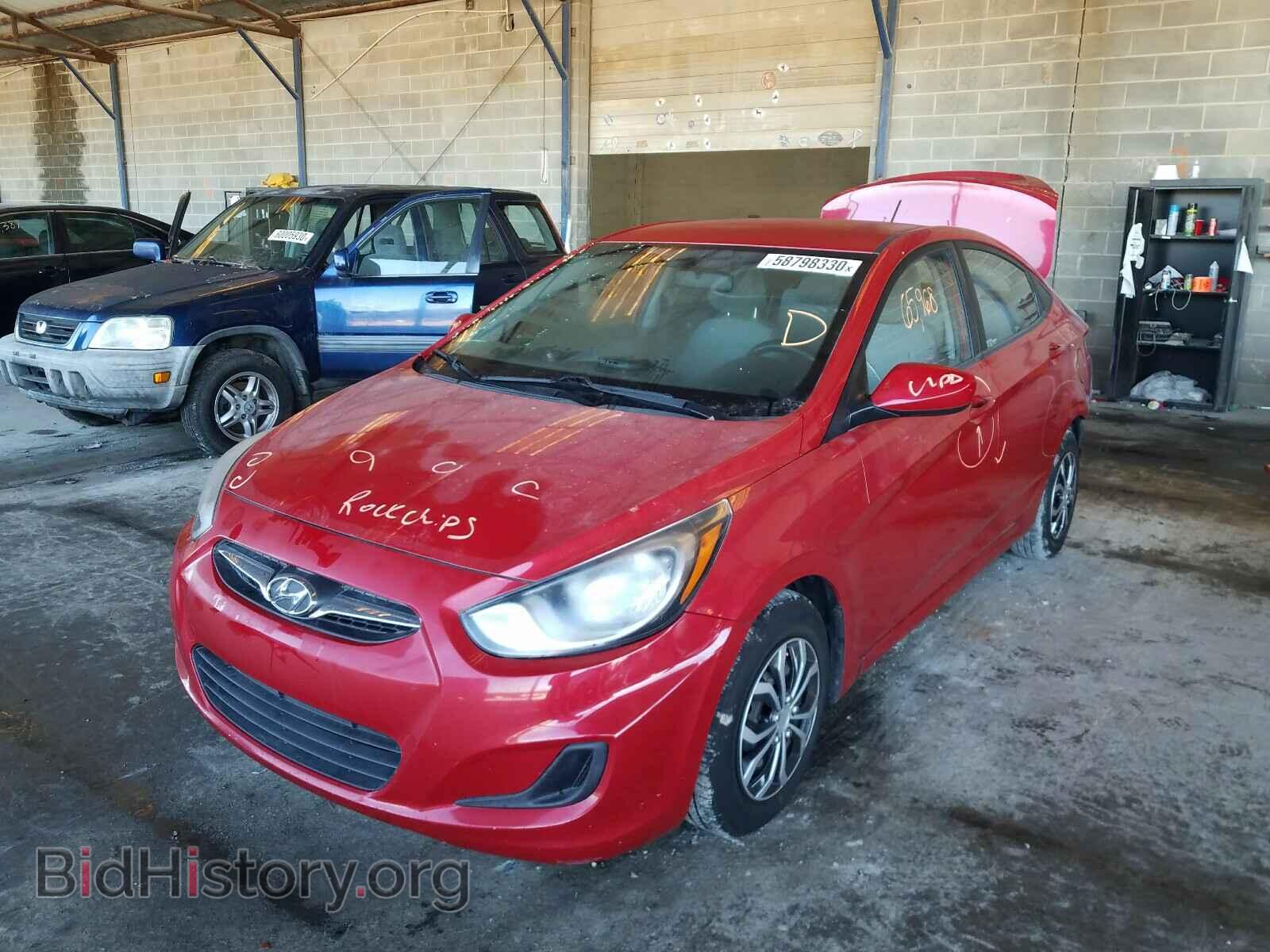 2014 HYUNDAI ACCENT - VIN: KMHCT4AEXEU729785 - Фото 2