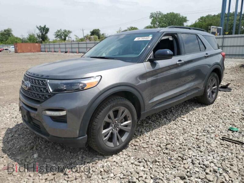 2022 Ford EXPLORER XLT (VIN 1FMSK8DH7NGB10684) — photo 1 of 14, Copart, damage: front end