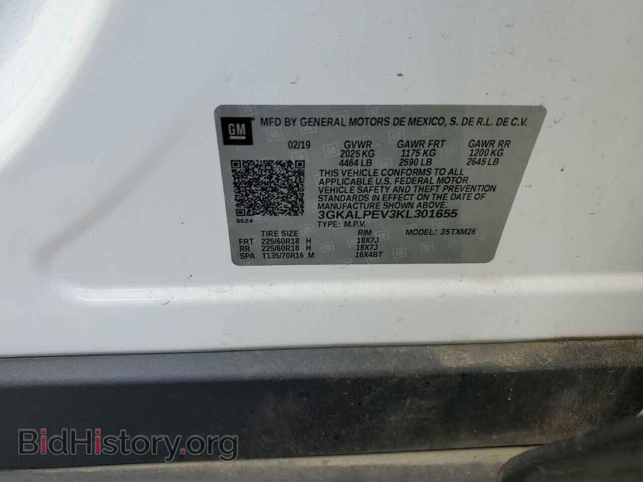 2019 GMC TERRAIN - VIN: 3GKALPEV3KL301655 - Фото 10