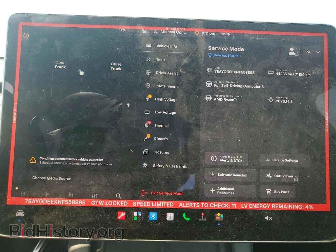 2022 TESLA MODEL Y - VIN: 7SAYGDEEXNF558895 - Photo 9