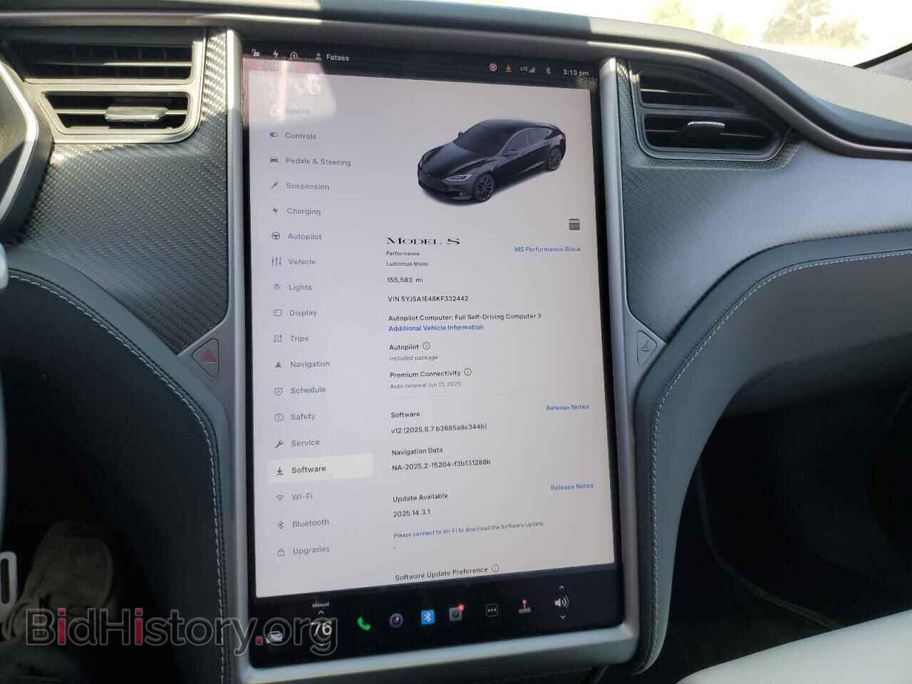 2019 TESLA MODEL S - VIN: 5YJSA1E48KF332442 - Фото 9