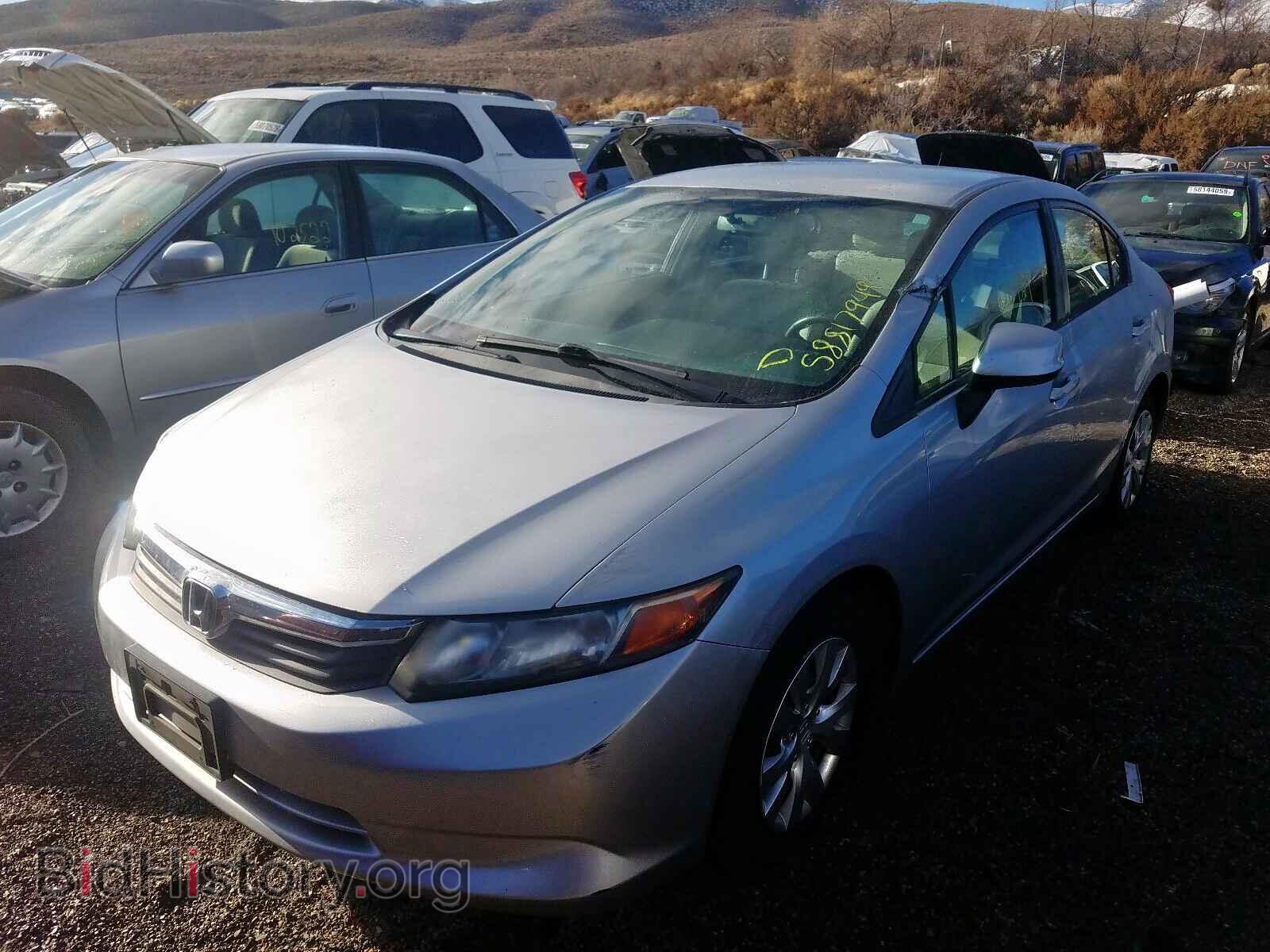 2012 HONDA CIVIC - VIN: 2HGFB2F57CH587379 - Фото 2