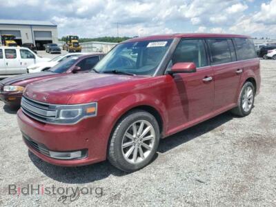 2018 Ford FLEX Limited, темно-бордовый — VIN 2FMGK5D85JBA04918, Copart