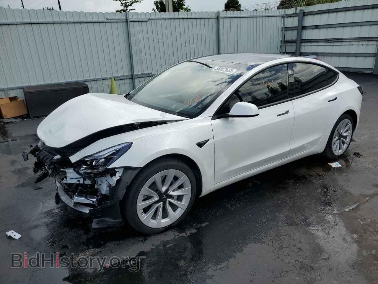 Photo 5YJ3E1EB0NF118458 - TESLA MODEL 3 2022