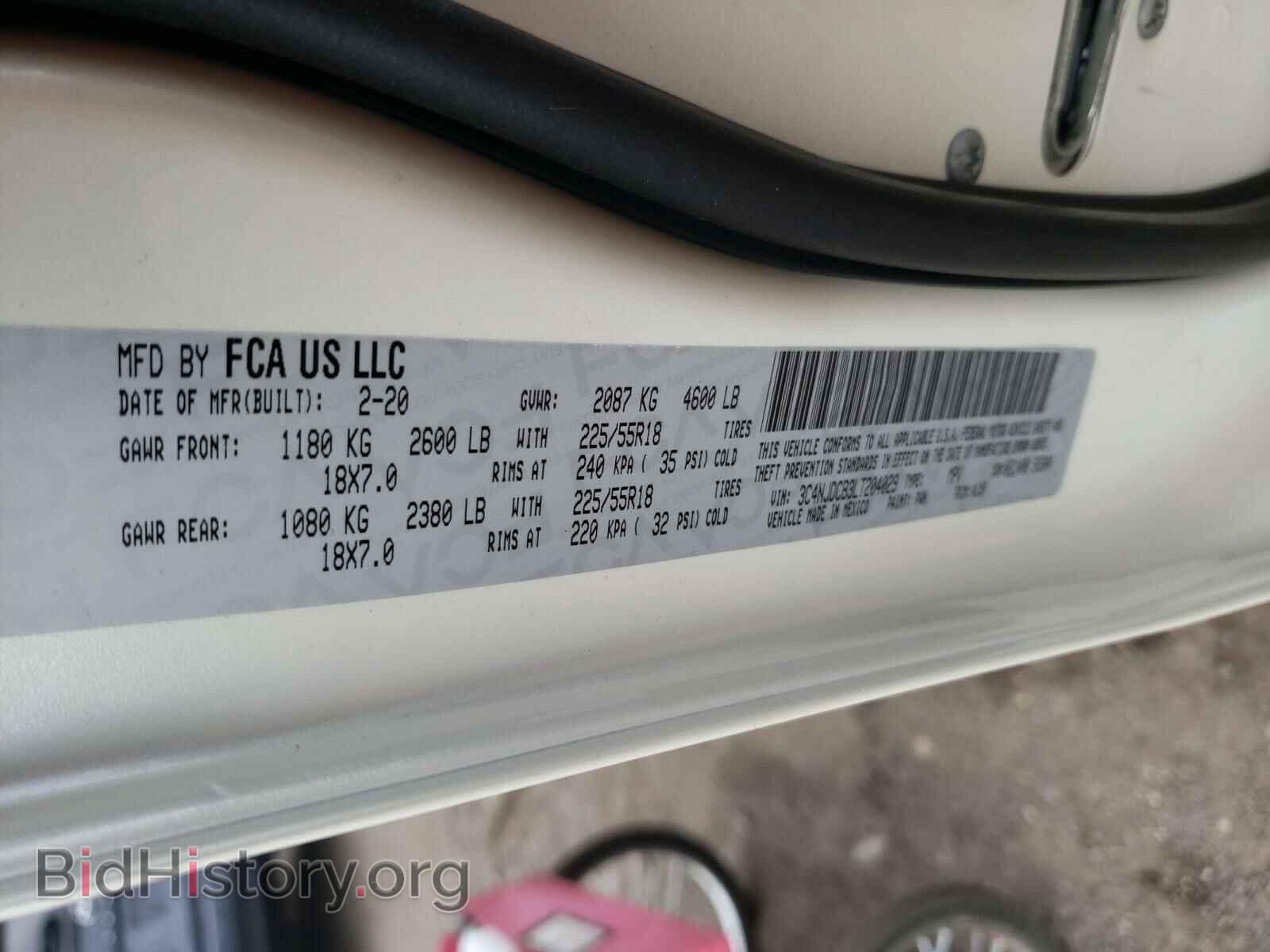2020 JEEP COMPASS - VIN: 3C4NJDCB3LT204029 - Фото 10