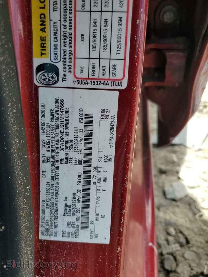 2017 FORD FIESTA - VIN: 3FADP4EJ2HM147666 - Фото 12