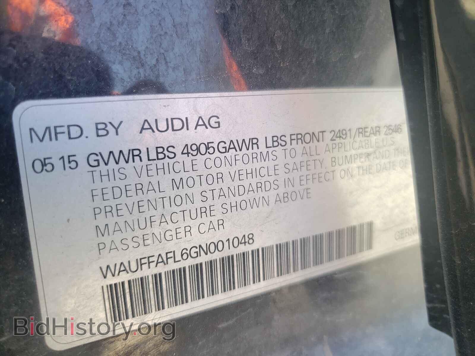 2016 AUDI A4 - VIN: WAUFFAFL6GN001048 - Photo 10