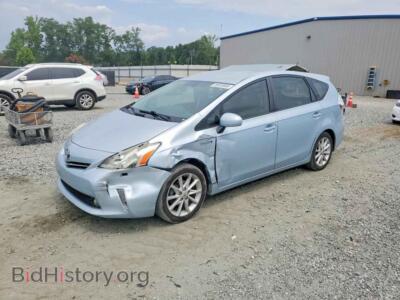 2012 Toyota PRIUS Five, blue — VIN JTDZN3EU6C3112245, Copart