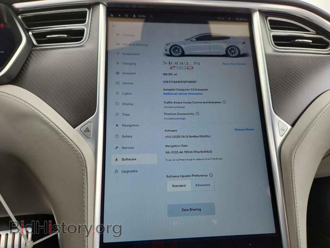 2016 TESLA MODEL S - VIN: 5YJSA1E47GF145197 - Photo 9