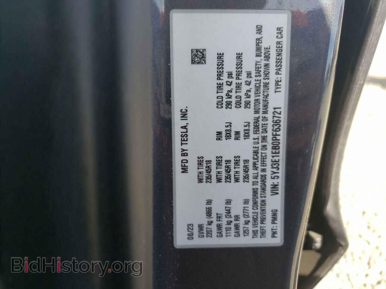 2023 TESLA MODEL 3 - VIN: 5YJ3E1EB0PF636721 - Photo 13