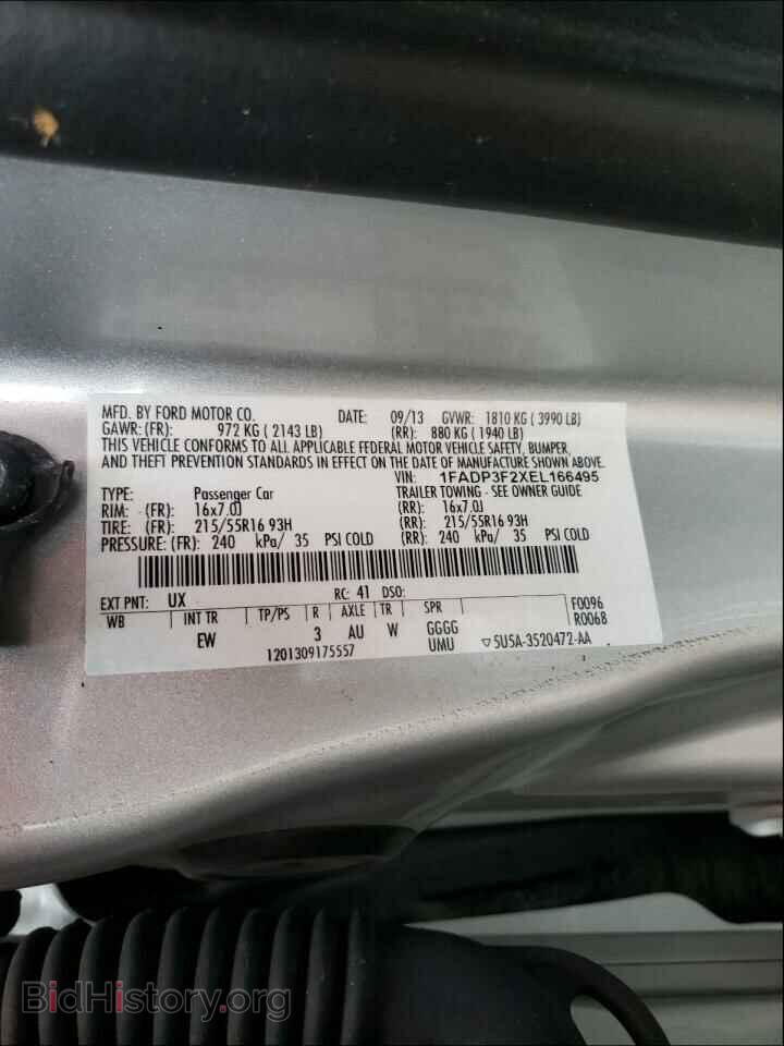 2014 FORD FOCUS - VIN: 1FADP3F2XEL166495 - Фото 10