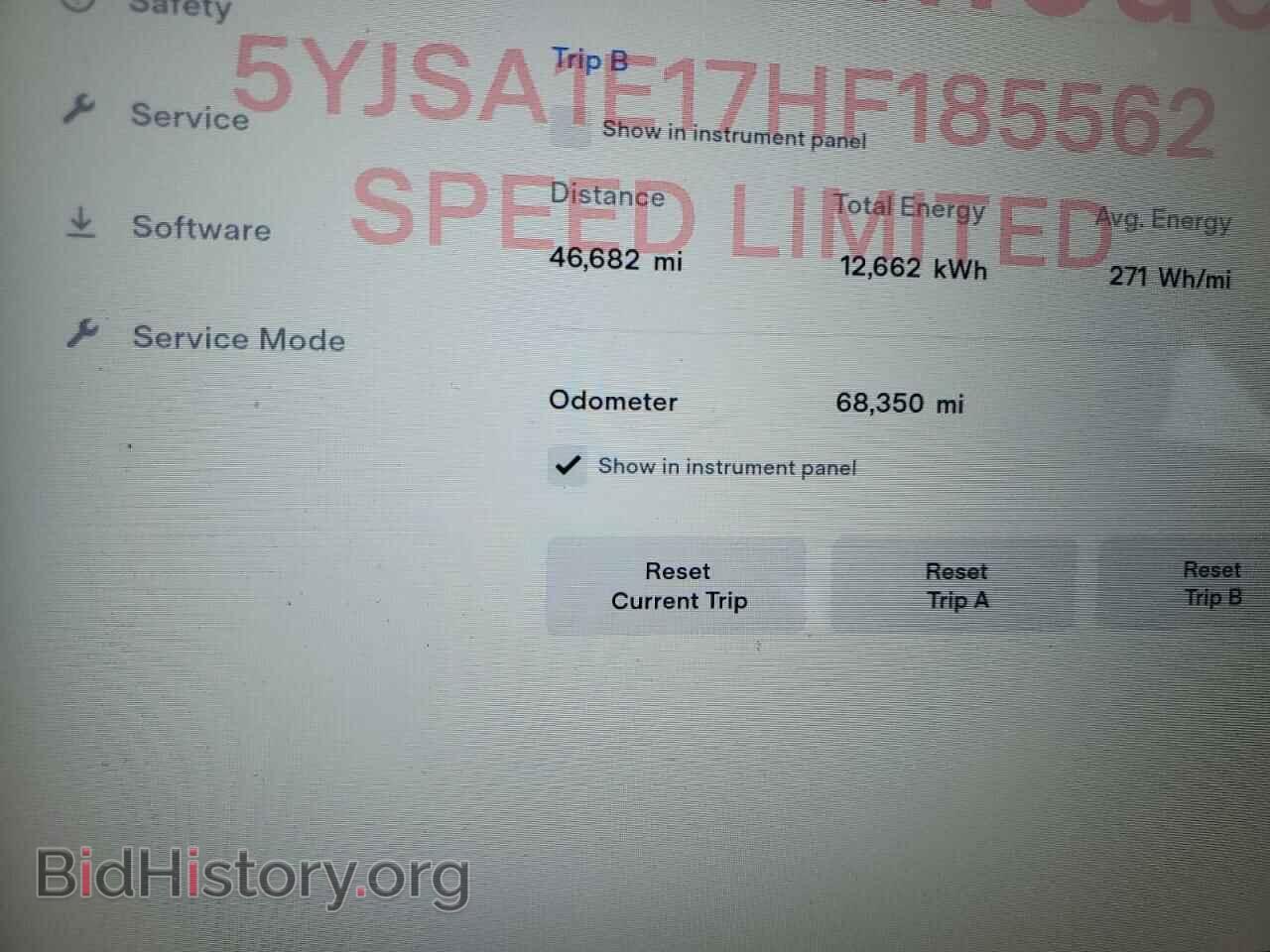2017 TESLA MODEL S - VIN: 5YJSA1E17HF185562 - Фото 8