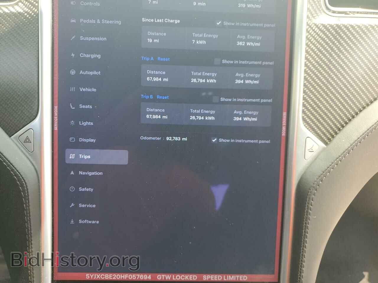 2017 TESLA MODEL X - VIN: 5YJXCBE20HF057694 - Photo 9