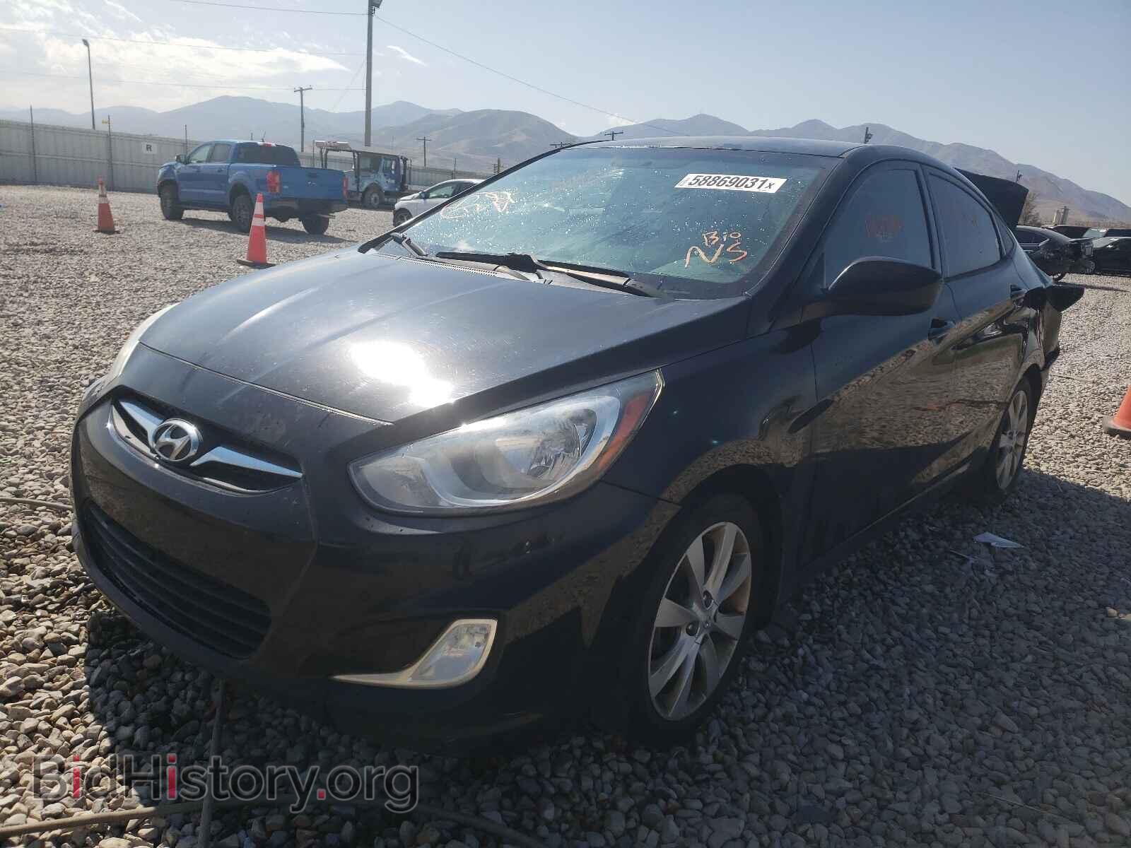 2012 HYUNDAI ACCENT - VIN: KMHCU4AE1CU185655 - Фото 2