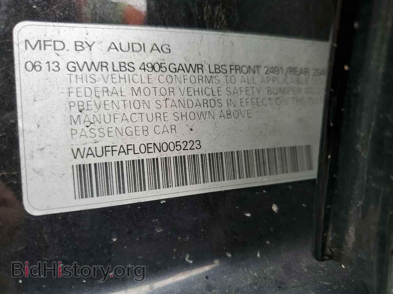 2014 AUDI A4 - VIN: WAUFFAFL0EN005223 - Photo 10